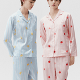 Women's Tomato Print Long Sleeve Pajama Set