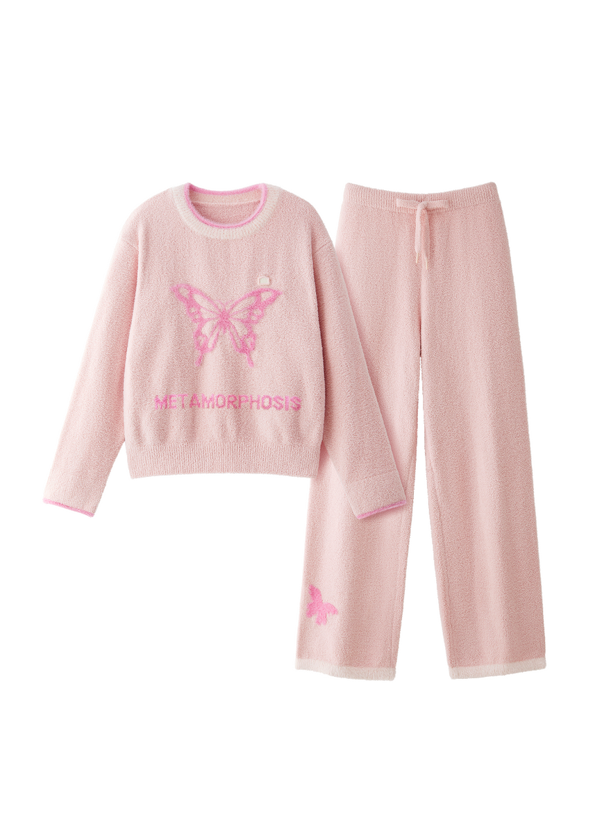 Butterfly Long Sleeve Pajama Set