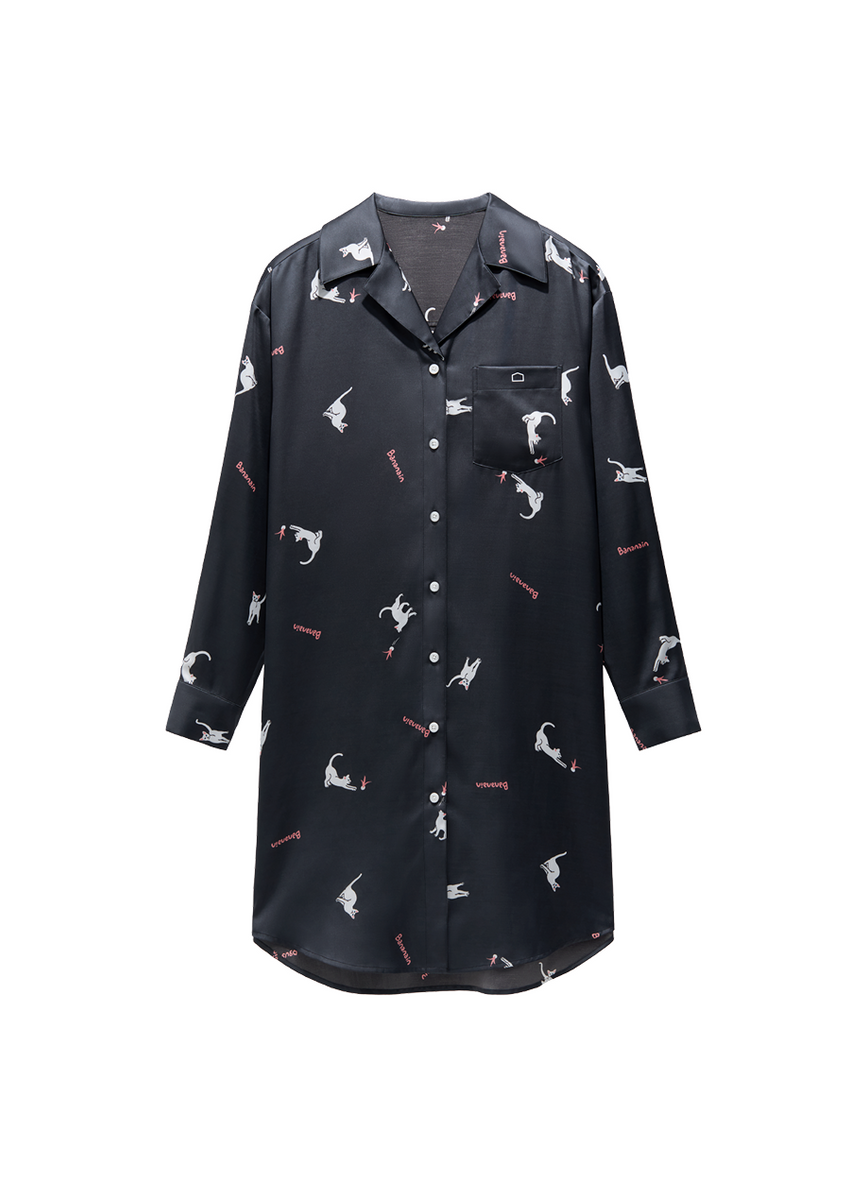 Silk Pajama Skirt